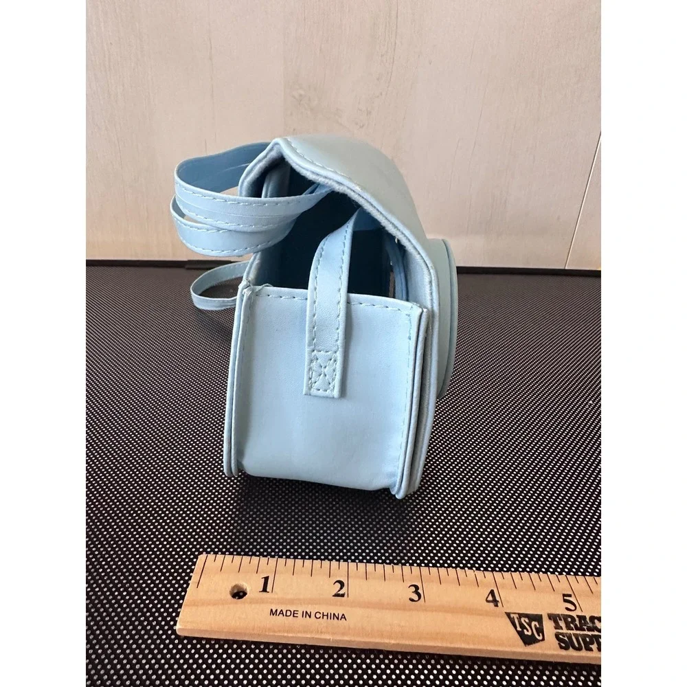 Fujifilm Instax Mini Camera Case‎ Light Blue Synthetic Leather Crossbody Strap